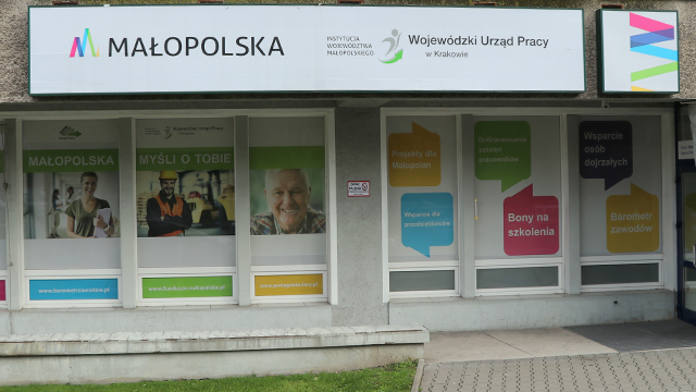 Zdjęcie przedstawiające siedzibę Wojewódzkiego Urzędu Pracy w Krakowie