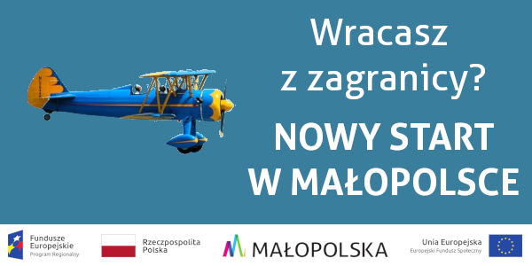 baner Nowy Start w Małopolsce