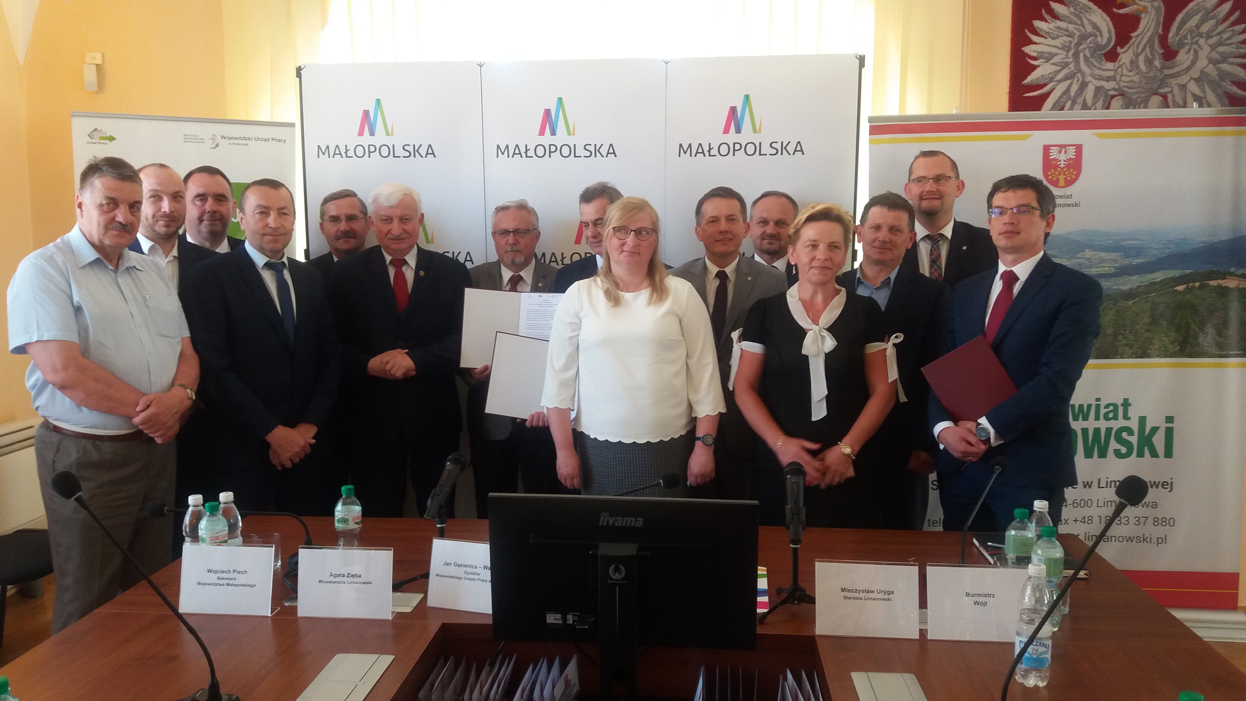 Podpisanie Porozumień o współpracy z gminami Powiatu Limanowskiego.