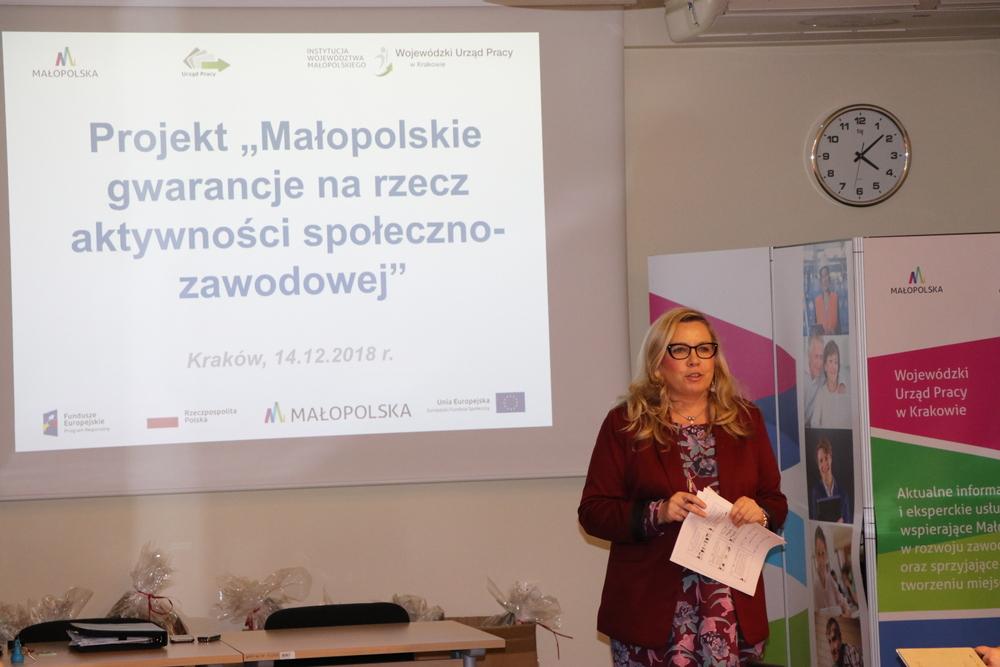 Zdjęcie galerii artykułu:  - Spotkanie z wolontariuszami projektu Małopolskie gwarancje na rzecz aktywności społeczno-zawodowej 1