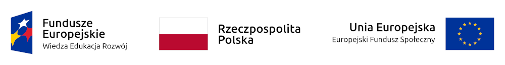 Zestawienie logotypów informujące o dofinansowaniu projektu z funduszy europejskich