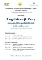 Zdjęcie artykułu Odwiedź nasze stoisko podczas Targów Edukacji i Pracy w...